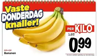 Vomar Voordeelmarkt Bananen aanbieding