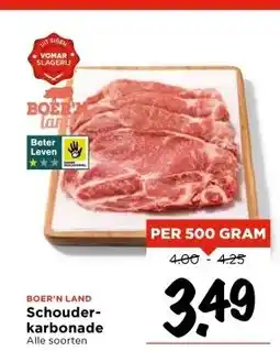 Vomar Voordeelmarkt BOER'N LAND Schouder- karbonade aanbieding