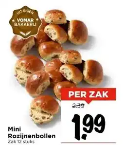 Vomar Voordeelmarkt Mini Rozijnenbollen aanbieding