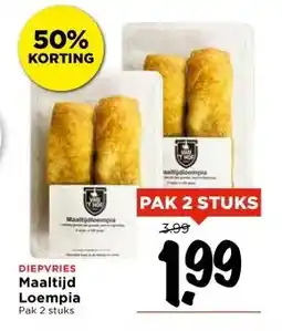 Vomar Voordeelmarkt DIEPVRIES Maaltijd Loempia aanbieding