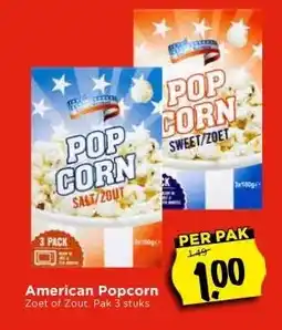 Vomar Voordeelmarkt American Popcorn aanbieding