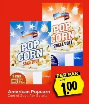 Vomar Voordeelmarkt American Popcorn aanbieding
