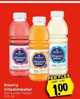 Vomar Voordeelmarkt Sourcy Vitaminwater aanbieding
