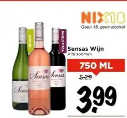 Vomar Voordeelmarkt Sensas Wijn aanbieding