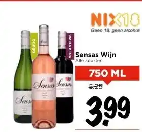 Vomar Voordeelmarkt Sensas Wijn aanbieding