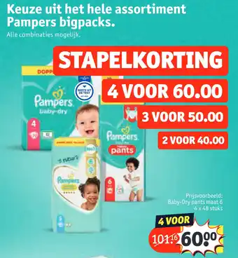 Kruidvat Keuze uit het hele assortiment Pampers bigpacks. aanbieding