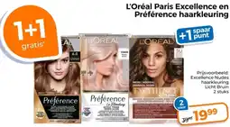 Trekpleister L'Oréal Paris Excellence en Préférence haarkleuring aanbieding