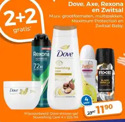 Trekpleister Dove, Axe, Rexona en Zwitsal aanbieding