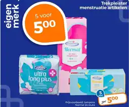 Trekpleister Trekpleister menstruatie artikelen aanbieding