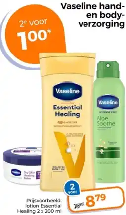 Trekpleister Vaseline hand en bodyverzorging aanbieding