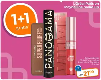 Trekpleister L'Oréal Paris en Maybelline make-up aanbieding