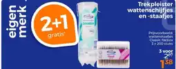 Trekpleister Trekpleister wattenschijfjes en staafjes aanbieding