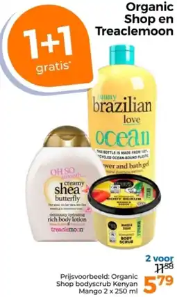 Trekpleister Organic Shop en Treaclemoon aanbieding
