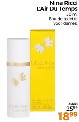 Trekpleister Nina Ricci L'Air Du Temps aanbieding