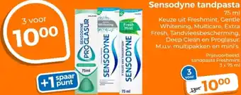 Trekpleister Sensodyne tandpasta aanbieding