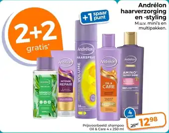 Trekpleister Andrélon haarverzorging en styling aanbieding