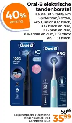 Trekpleister Oral-B elektrische tandenborstel aanbieding