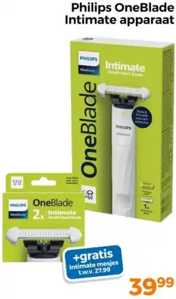 Trekpleister Philips OneBlade Intimate apparaat aanbieding