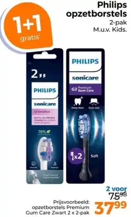 Trekpleister Philips opzetborstels aanbieding