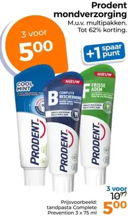 Trekpleister Prodent mondverzorging aanbieding