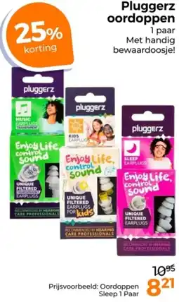 Trekpleister Pluggerz oordoppen aanbieding