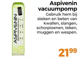 Trekpleister Aspivenin vacuumpomp aanbieding