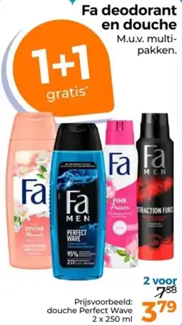 Trekpleister Fa deodorant en douche aanbieding