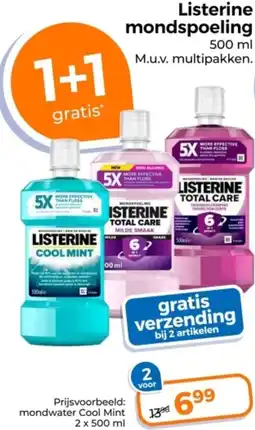 Trekpleister Listerine mondspoeling aanbieding