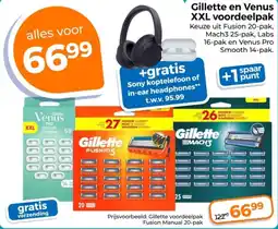 Trekpleister Gillette en Venus XXL voordeelpak aanbieding