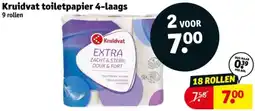 Kruidvat Kruidvat toiletpapier 4-laags aanbieding
