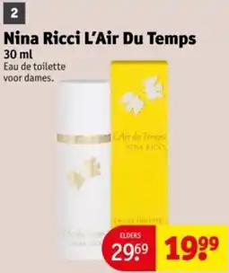 Kruidvat Nina Ricci L'Air Du Temps aanbieding