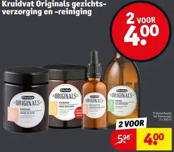 Kruidvat Kruidvat Originals gezichtsverzorging en reiniging aanbieding