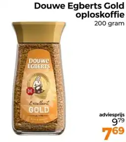 Trekpleister Douwe Egberts Gold oploskoffie aanbieding