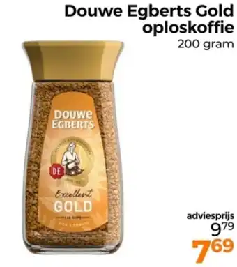 Trekpleister Douwe Egberts Gold oploskoffie aanbieding