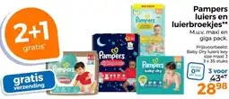 Trekpleister Pampers luiers en luierbroekjes aanbieding
