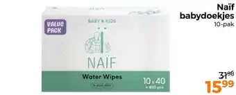 Trekpleister Naïf babydoekjes aanbieding