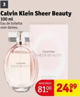 Kruidvat Calvin Klein Sheer Beauty aanbieding