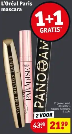 Kruidvat L'Oréal Paris mascara aanbieding