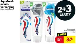 Kruidvat Aquafresh mondverzorging aanbieding