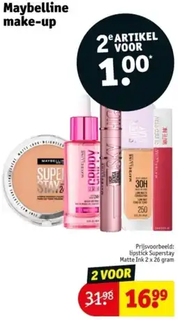 Kruidvat Maybelline make-up aanbieding