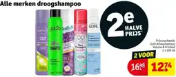 Kruidvat Alle merken droogshampoo aanbieding