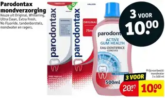 Kruidvat Parodontax mondverzorging aanbieding