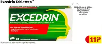 Kruidvat Excedrin Tabletten aanbieding