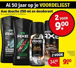 Kruidvat Axe douche en deodorant aanbieding