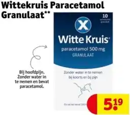 Kruidvat Wittekruis Paracetamol Granulaat aanbieding