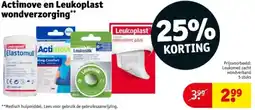 Kruidvat Actimove en Leukoplast wondverzorging aanbieding