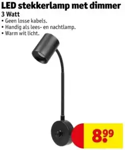 Kruidvat LED stekkerlamp met dimmer aanbieding
