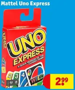 Kruidvat Mattel Uno Express aanbieding