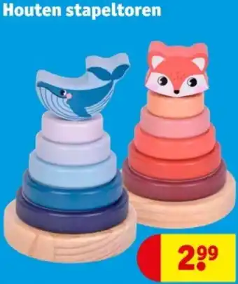 Kruidvat Houten stapeltoren aanbieding