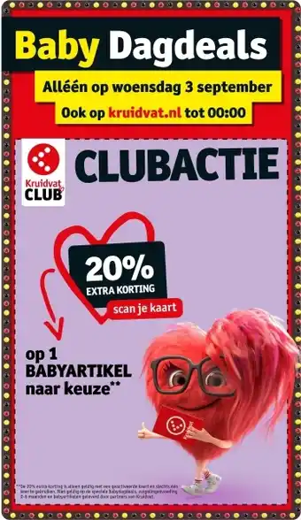 Kruidvat Baby Dagdeals aanbieding
